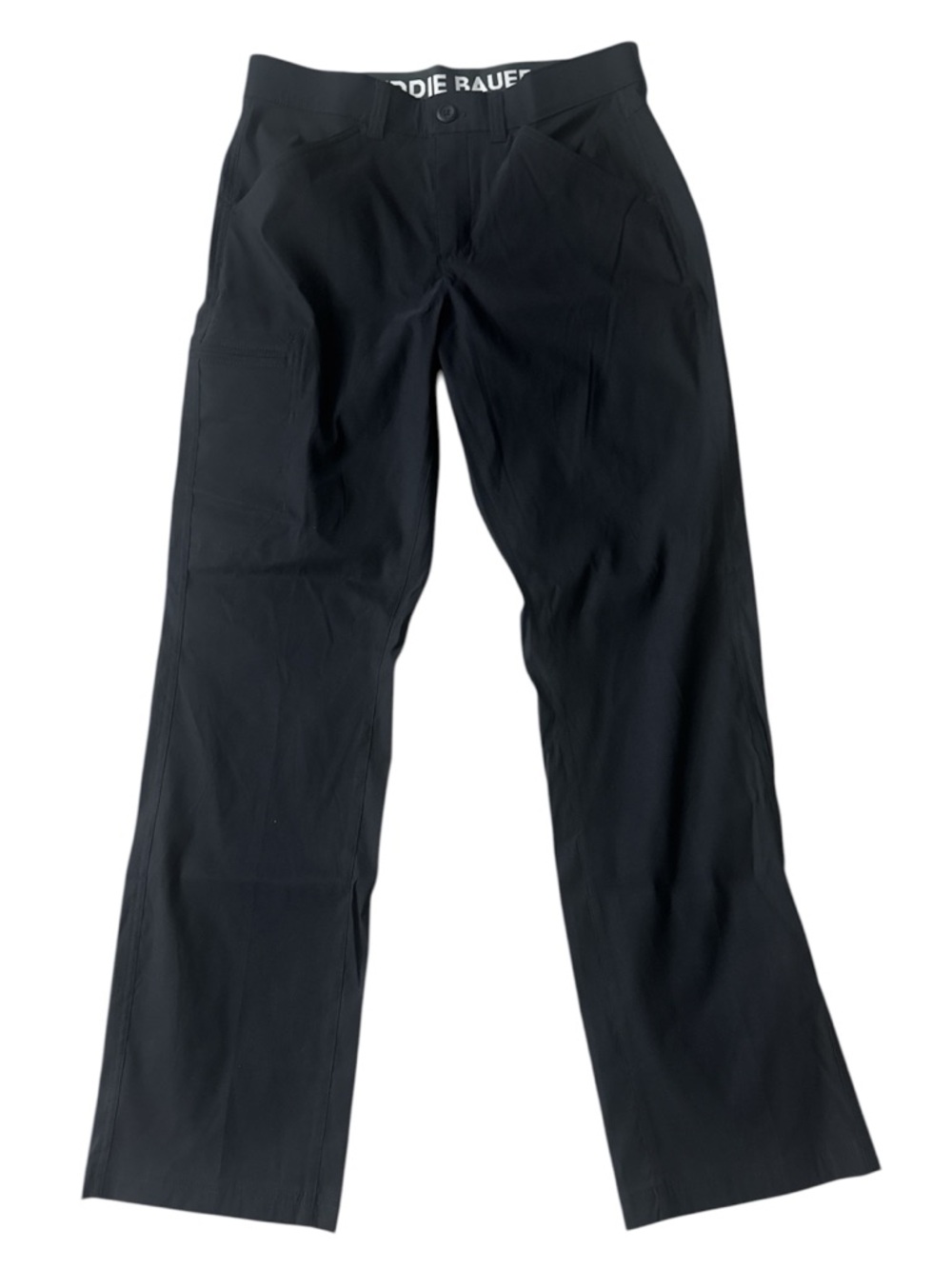 Eddie Bauer Men's Black Rainier Tech Straight-Leg Pants